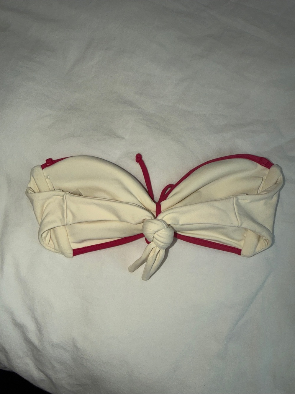 Montce Cream Bikini with Pink Trim - Picture 2 of 5